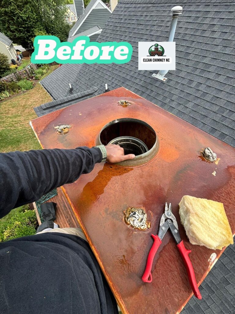 Chimney chase cover replace