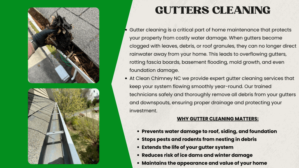 Gutters cleaning in Durham nc