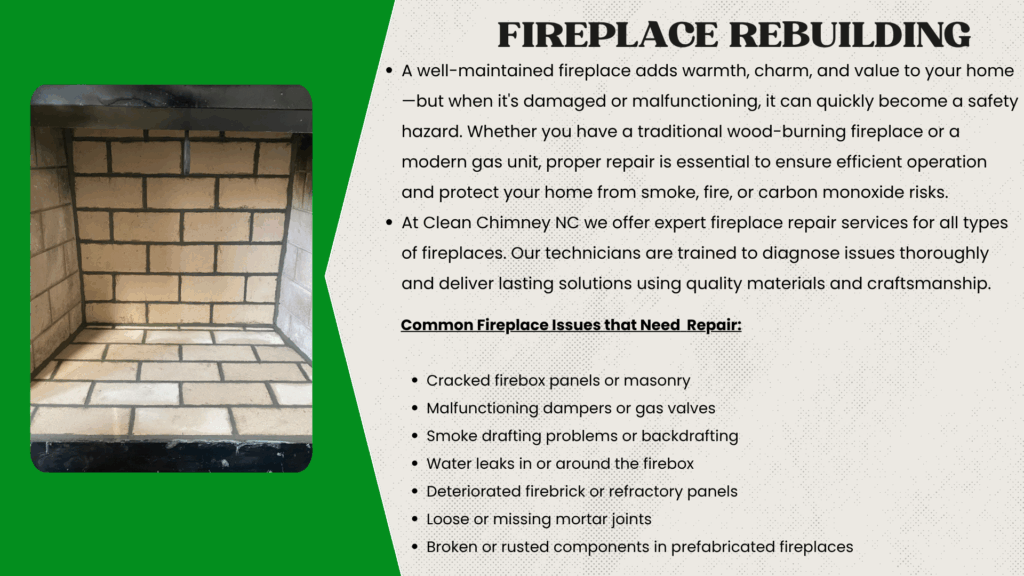 fireplace repair in durham